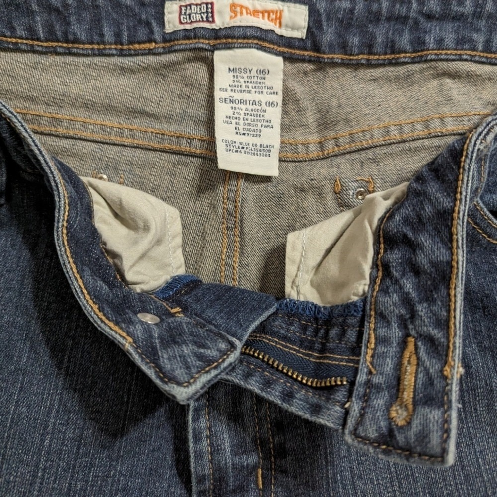 Faded Glory Size 16‎ Vintage Blue Jeans - Picture 2 of 6